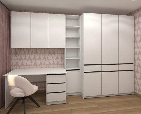 «Аспек» Шкаф 3-х створчатый с выдвижными ящиками м.2 моноцвет