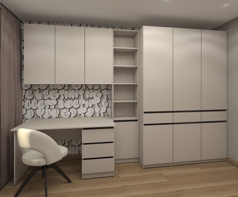 «Аспек» Шкаф 3-х створчатый с выдвижными ящиками м.2 моноцвет