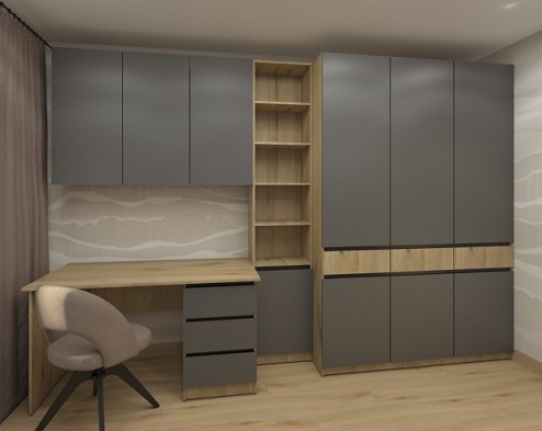 «Аспек» Стол письменный с надстройкой и стеллажом «Аспек» Стол письменный с надстройкой и стеллажом