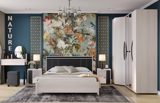 «Nature» Шкаф для одежды 54 Фасад Стандарт + Стандарт Ясень Анкор светлый-Черный «Nature» Шкаф для одежды 54 Фасад Стандарт + Стандарт Ясень Анкор светлый-Черный