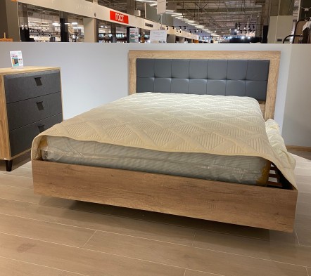 «Вега Скандинавия» кровать с подъемным мех-мом двуспальная 5 графит «Вега Скандинавия» кровать с подъемным мех-мом двуспальная 5 графит