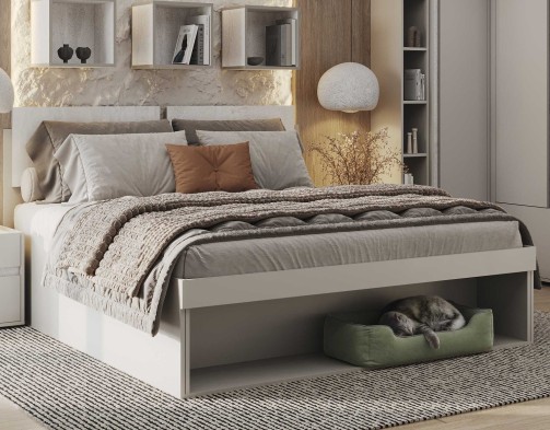 «Прайм» Кровать двуспальная с ортопедическим основанием металл «Прайм» Кровать двуспальная с ортопедическим основанием металл