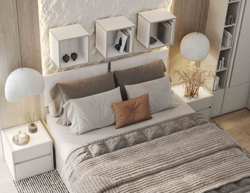 «Прайм» Кровать двуспальная с ортопедическим основанием металл «Прайм» Кровать двуспальная с ортопедическим основанием металл