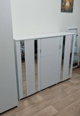 «Харди» спальный гарнитур (Белый/Ясень белый текстурный)