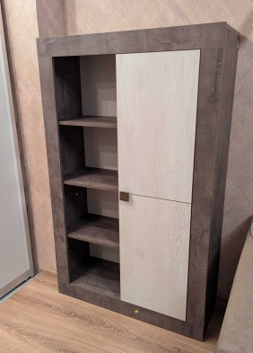 «Лондон» Тумба 1Д КМК 0467.5 Оникс/Битон пайн светлый