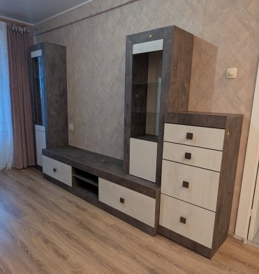 «Лондон» Модульная гостиная Оникс/Битон пайн светлый