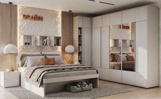 «Прайм» Кровать двуспальная Люкс с подъемным механизмом