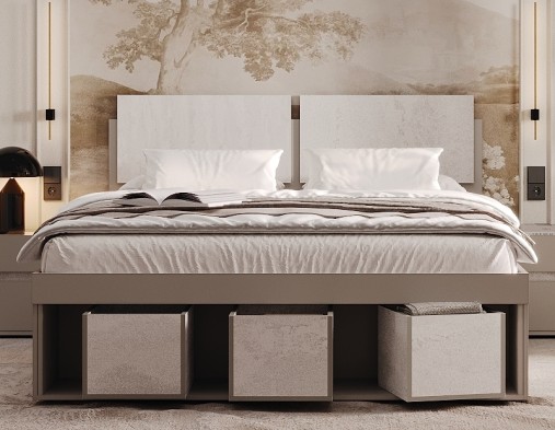 «Прайм» Кровать двуспальная с ортопедическим основанием металл