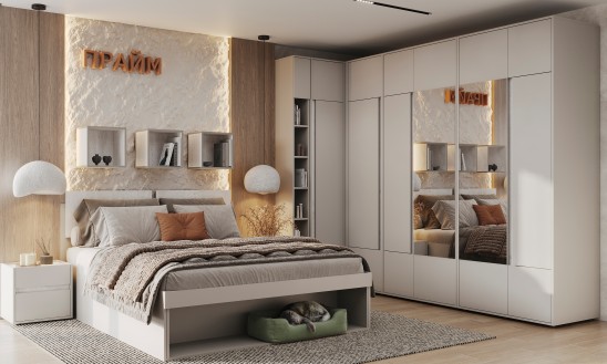 «Прайм» Кровать двуспальная с ортопедическим основанием металл