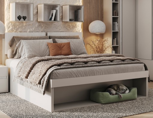 «Прайм» Кровать двуспальная с ортопедическим основанием металл