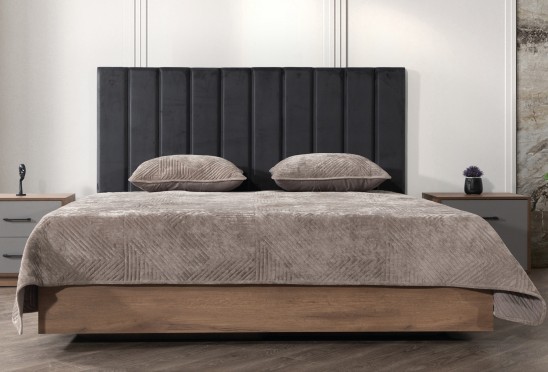 «Бруклин» Мягкая двуспальная кровать с ортопедическим основанием