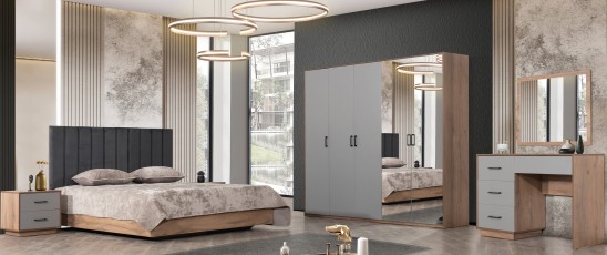 «Бруклин» Мягкая двуспальная кровать с ортопедическим основанием