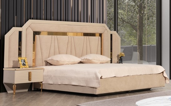 «Вивальди» Мягкая двуспальная кровать с ортопедическим основанием