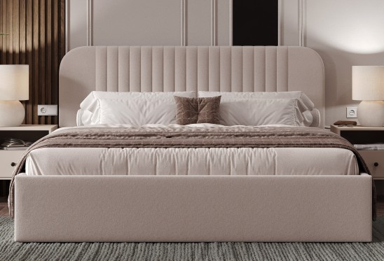 «Луна» Двуспальная кровать с ортопедическим основанием