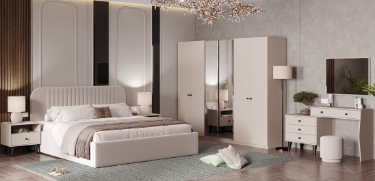 «Луна» Шкаф 6-ти створчатый