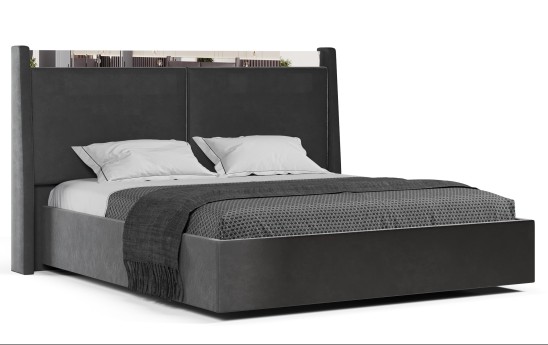 «Марсель» Мягкая двуспальная кровать с ортопедическим основанием