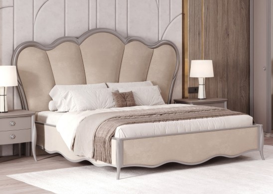 «Мелисса» Мягкая двуспальная кровать с ортопедическим основанием