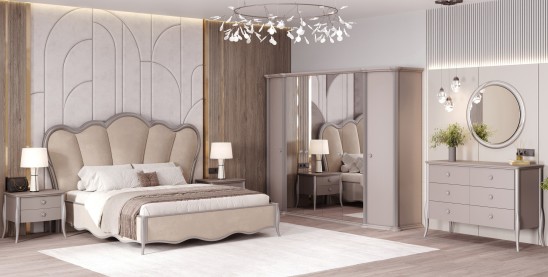 «Мелисса» Мягкая двуспальная кровать с ортопедическим основанием