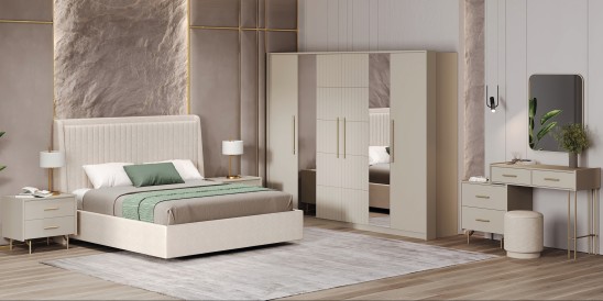 «Милан» Мягкая двуспальная кровать с ортопедическим основанием