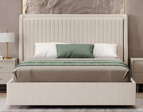 «Милан» Мягкая двуспальная кровать с ортопедическим основанием