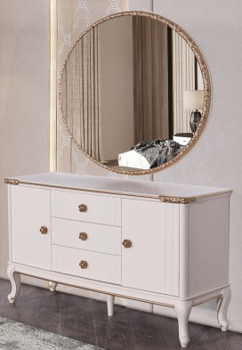 «Мия» Модульный спальный гарнитур (Крем)