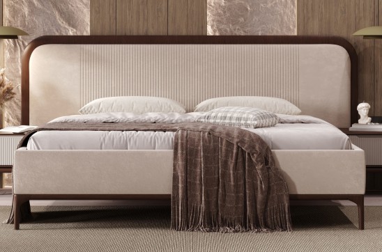 «Наоми» Мягкая двуспальная кровать с ортопедическим основанием «Наоми» Мягкая двуспальная кровать с ортопедическим основанием