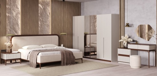 «Наоми» Мягкая двуспальная кровать с ортопедическим основанием «Наоми» Мягкая двуспальная кровать с ортопедическим основанием