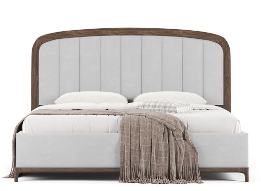 «Неаполь» Мягкая двуспальная кровать с ортопедическим основанием