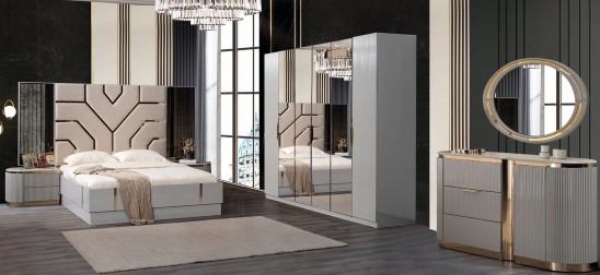 «Ницца Luxury» Модульный спальный гарнитур «Ницца Luxury» Модульный спальный гарнитур