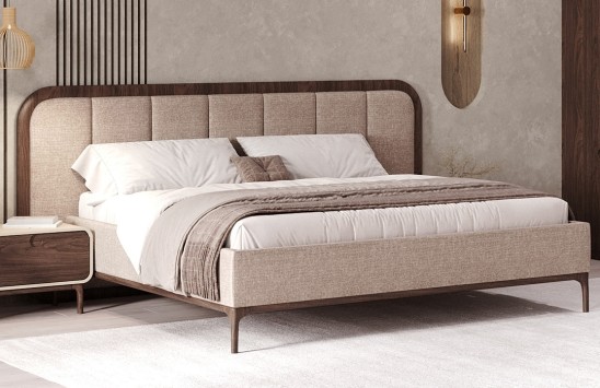 «Сидней» Мягкая двуспальная кровать с ортопедическим основанием