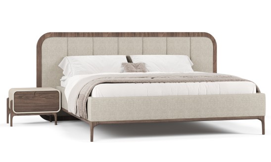 «Сидней» Мягкая двуспальная кровать с ортопедическим основанием