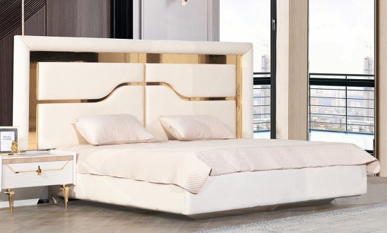 «Стиль» Мягкая двуспальная кровать с ортопедическим основанием