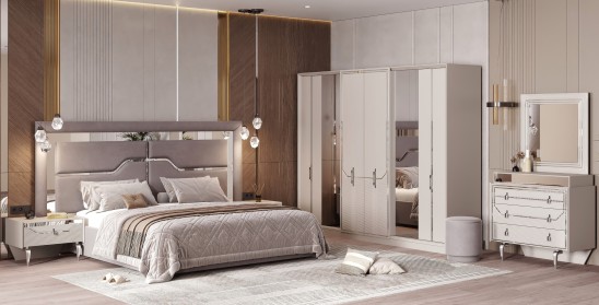 «Стиль» Мягкая двуспальная кровать с ортопедическим основанием