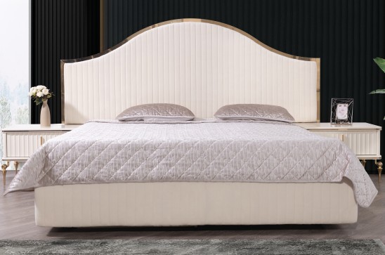 «Элен» Мягкая двуспальная кровать с ортопедическим основанием