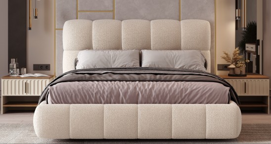 «Джесси» Мягкая двуспальная кровать с ортопедическим основанием