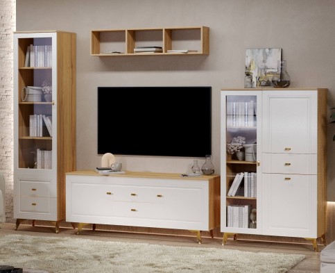 «Вега Сапфир» Гостиная Белый глянец