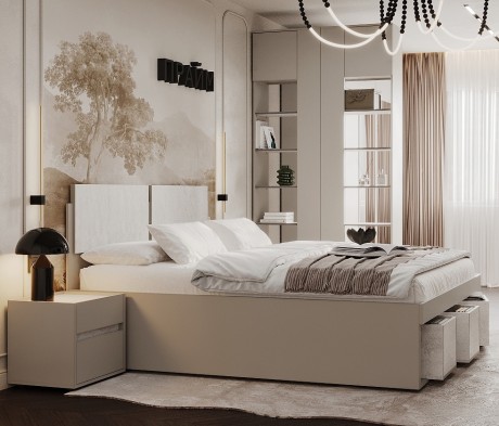 «Прайм» Кровать двуспальная Люкс с подъемным механизмом «Прайм» Кровать двуспальная Люкс с подъемным механизмом