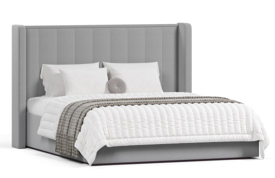 «Адель» Мягкая двуспальная кровать с ортопедическим основанием