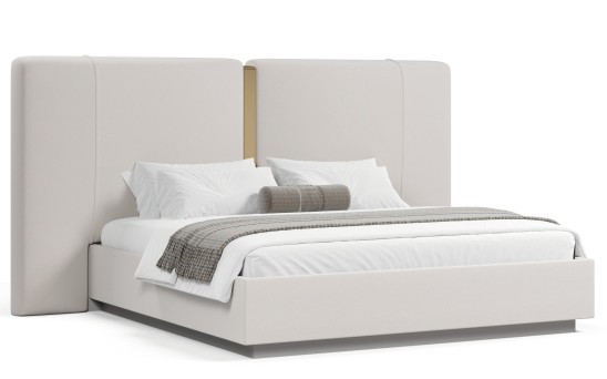 «Атланта» Мягкая двуспальная кровать с ортопедическим основанием