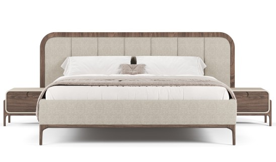 «Сидней» Мягкая двуспальная кровать с ортопедическим основанием