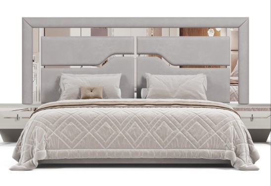 «Стиль» Мягкая двуспальная кровать с ортопедическим основанием