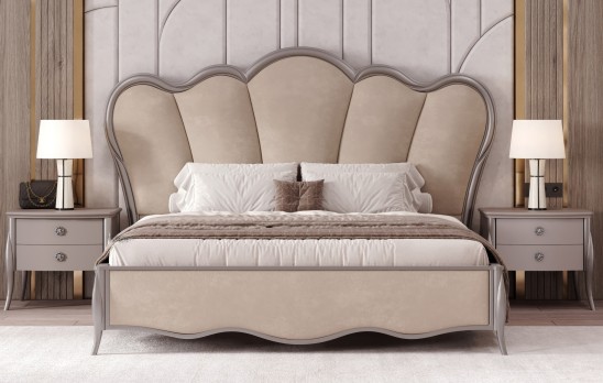 «Мелисса» Мягкая двуспальная кровать с ортопедическим основанием