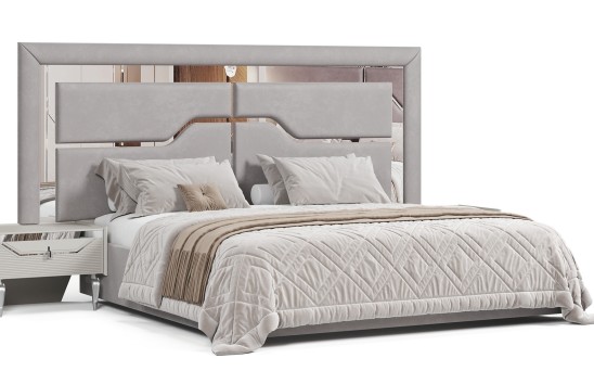 «Стиль» Мягкая двуспальная кровать с ортопедическим основанием