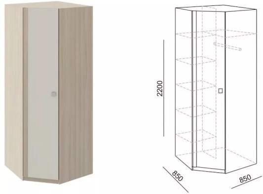 Угловой шкаф м.21 «Глэдис»