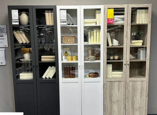 «Харрис» 32 Шкаф для книг двухстворчатый Белый «Харрис» 32 Шкаф для книг двухстворчатый Белый