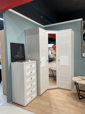 «Парма нео» Шкаф угловой Ясень анкор светлый