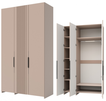 «Харди» Шкаф для одежды 3Д В КМК 0965.39 Капучино
