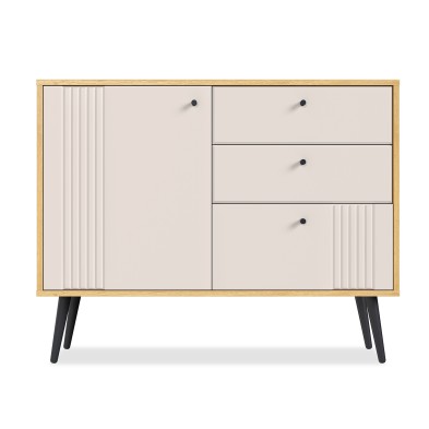 «Вега Саксония» Комод с ящиками и полкой Миндаль