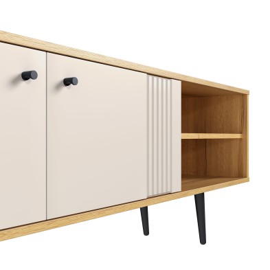 «Вега Саксония» Тумба под ТВ 1500 с нишей Миндаль