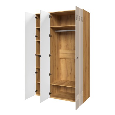 «Вега Саксония» Шкаф 3-х дверный Миндаль